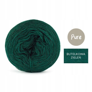 Włóczka KOKONEK Pure Mono Butelkowa Zieleń 250m