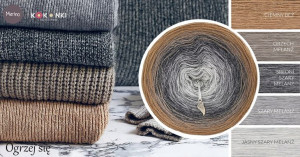 Włóczka KOKONEK Merino 581 Ogrzej się - Ciemny beż