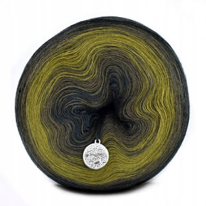 Włóczka KOKONEK Merino 615 Ciemne khaki/khaki/oliw