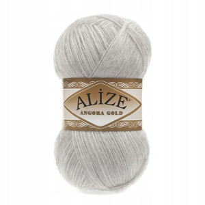 Włóczka Alize Angora Gold 208 / jasny szary melanż
