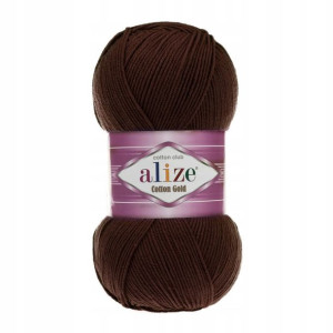Włóczka Alize Cotton Gold 26 / czekolada / 100g
