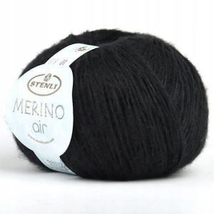 Włóczka Stenli Merino Air 099 / czerń
