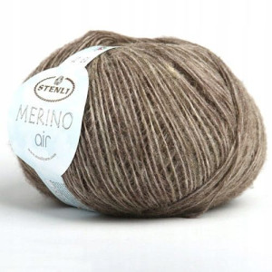 Włóczka Stenli Merino Air 013 / orzech