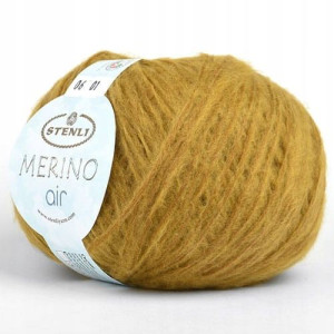 Włóczka Stenli Merino Air 006 / musztarda