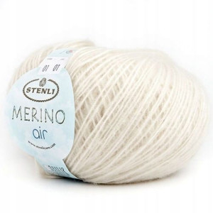 Włóczka Stenli Merino Air 001 / owsiany