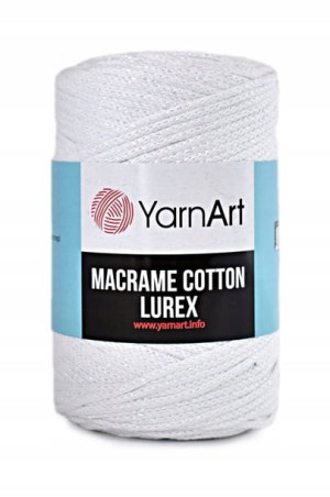 Sznurek YarnArt Macrame Cotton Lurex 3mm 721 biel