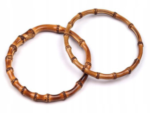 Uchwyty rączki torebki bambusowe średnica 15cm