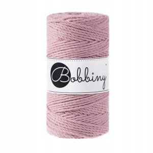 Sznurek do makramy Bobbiny 3mm 3PLY Brudny Róż