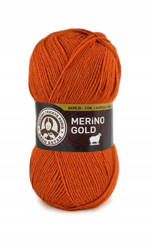 Włóczka MTP Merino Gold 107 / rudy