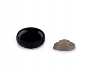Nos plastikowy oczy do maskotek 9x13 mm czerń 1szt