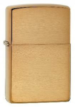 Zippo Zapalniczka Brushed Brass 204b - Złota