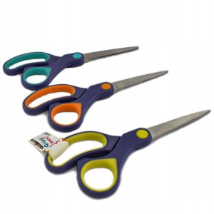 Nożyczki Softgrip uniwersalne 17 cm mix kolorów