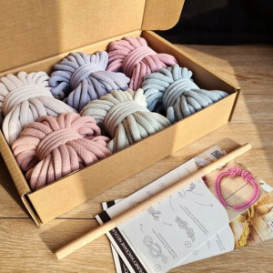 Zestaw kreatywny Bobbiny Jumbo do makramy Pastel