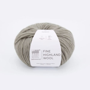 Włóczka Gabo Wool Fine Highland Wool 2974 j. szary