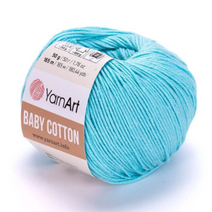 Włóczka YarnArt Baby Cotton 446 / jasny turkus