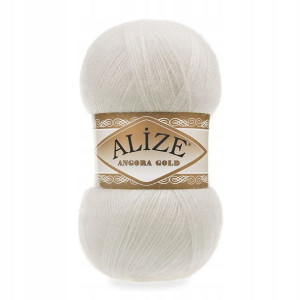 Włóczka Alize Angora Gold 450 / perłowy