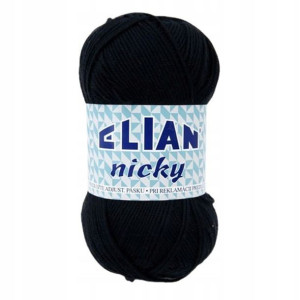 Włóczka Elian Nicky 217 / czerń