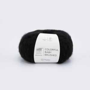 Włóczka Gabo Wool Colorful Baby Brushed 500 czerń