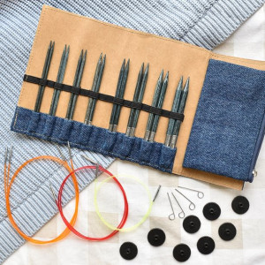 Zestaw drutów wymiennych KnitPro Indigo Wood 20643