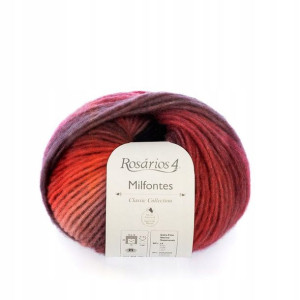 Włóczka Rosarios 4 Milfontes 01 / Salmao / 50g