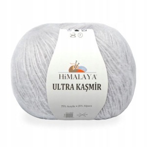Włóczka Himalaya Ultra Kasmir 815 / chłodne srebro
