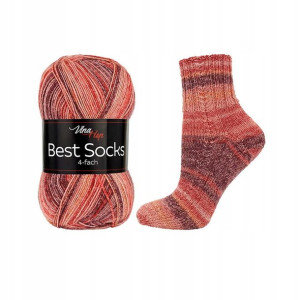 Włóczka skarpetkowa Vlna-Hep Socks Best 4fach 7336