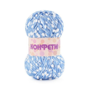 Włóczka fantazyjna Stenli Confetti 035 / niebieski