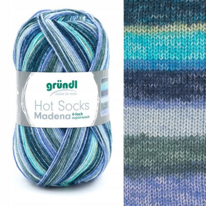 Włóczka skarpetkowa Gründl Hot Socks Madena 4f 08