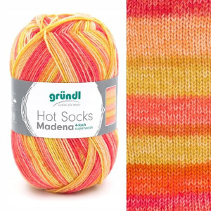 Włóczka skarpetkowa Gründl Hot Socks Madena 4f 06