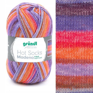 Włóczka skarpetkowa Gründl Hot Socks Madena 4f 03