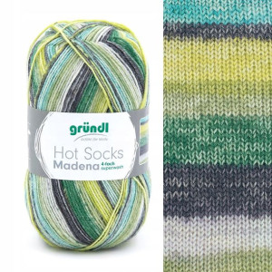 Włóczka skarpetkowa Gründl Hot Socks Madena 4f 02