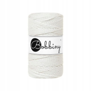 Sznurek 3-żyłowy Bobbiny 3ply Złamana Biel 3mm 100
