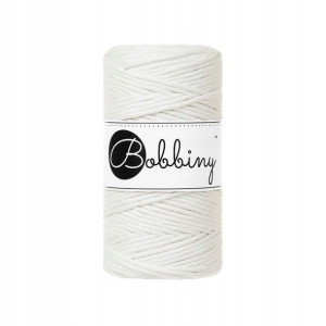 Sznurek Bobbiny Macrame Cord Złamana Biel 3mm 100m