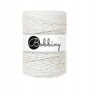 Sznurek Bobbiny Macrame Cord Złamana Biel 5mm 100m