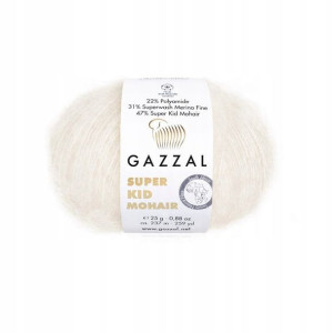 Włóczka Gazzal Super Kid Mohair 64436 / chałwa