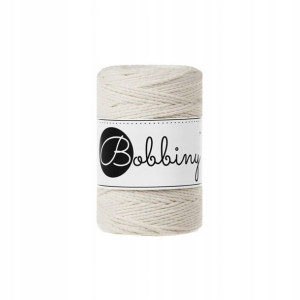 Sznurek skręcany bawełniany Bobbiny 3ply Naturalny