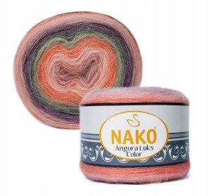 Włóczka Nako Angora Luks Color Wełna Moher - 81915