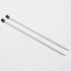 Druty proste KnitPro Basix 35cm aluminium 3,5 mm
