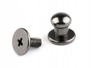 Nit kaletniczy skręcany do metek nikiel 6mm 5 par