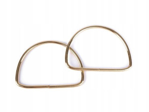 Uchwyt rączka do torby metal 7,5x10,7cm złote 2szt