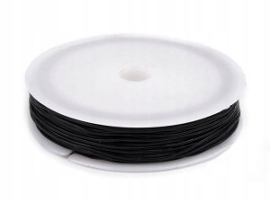 Żyłka silikonowa czarna / 0,8 mm