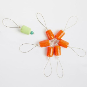 Znaczniki do drutów KnitPro Orange Lily 7 sztuk