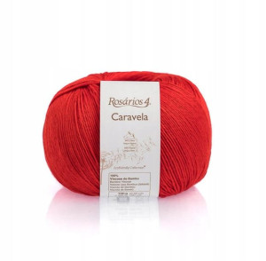 Włóczka Rosarios 4 Caravela 10 Vermelho czerwień