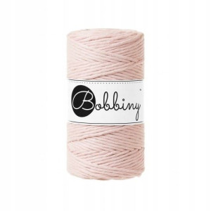 Sznurek do makramy Bobbiny 3 mm /Pastelowy róż