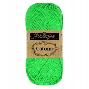 Włóczka Scheepjes Catona 602 50g intensywna zieleń
