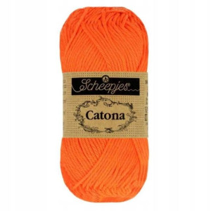 Włóczka Scheepjes Catona 603 50g pomarańcz intensy