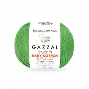 Włóczka Gazzal Baby Cotton XL 3448 / zielony