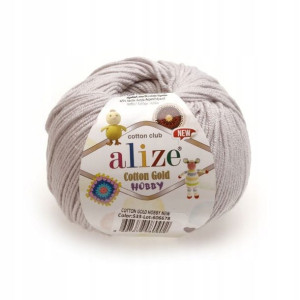Włóczka Alize Cotton Gold Hobby New 533 / stalowy