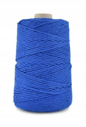Sznurek bawełniany skręcany 3mm / kobalt - 100m