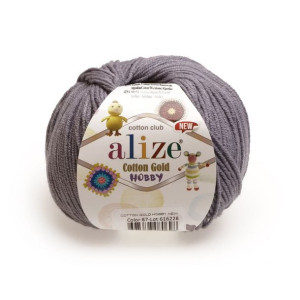 Włóczka Alize Cotton Gold Hobby New 087 / szary